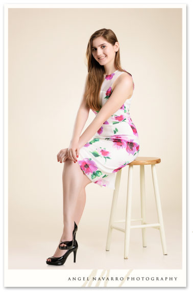 Elegant HS Senior Studio Photo